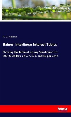 Haines' Interlinear Interest Tables - Haines, R. C.