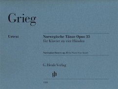 Norwegische Tänze Opus 35 für Klavier zu vier Händen, Urtext - Grieg, Edvard - Norwegische Tänze op. 35 für Klavier zu vier Händen