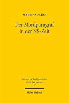 Der Mordparagraf in der NS-Zeit - Plüss, Martina