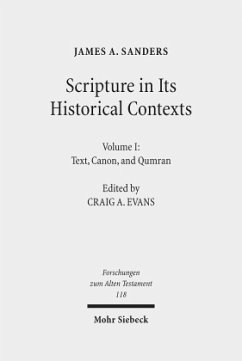 Scripture in Its Historical Contexts - Sanders, James A.