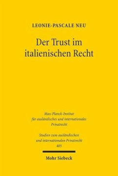 Der Trust im italienischen Recht - Neu, Leonie-Pascale