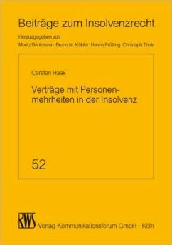 Cover Verträge mit Personenmehrheiten in der Insolvenz (eBook, ePUB)