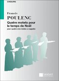 4 motets pour le temps de Noel pour choeur mixte a cappella (SATB) partition (la)