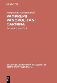 Pamprepii Panopolitani carmina - Pamprepius Panopolitanus