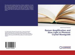 Raman Amplification and Slow Light in Photonic Crystal Waveguide