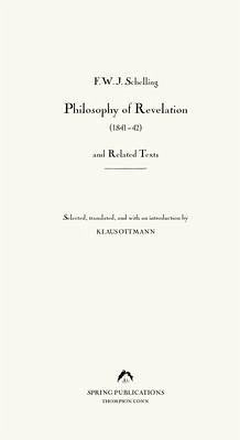 Philosophy of Revelation (1841-42) and Related Texts - Schelling, F W J