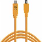 Tether Tools USB-C zu 2.0 Mini B 5-Pin 4,60m orange
