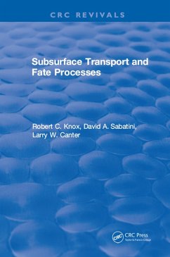 Subsurface Transport and Fate Processes (eBook, ePUB) - Knox, Robert C.