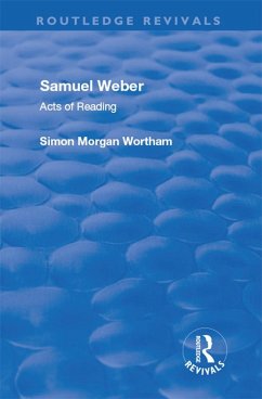 Cover Samuel Weber (eBook, PDF)