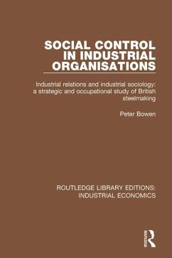 Cover Social Control in Industrial Organisations (eBook, ePUB)