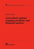 Generalized Optimal Stopping Problems and Financial Markets (eBook, ePUB)