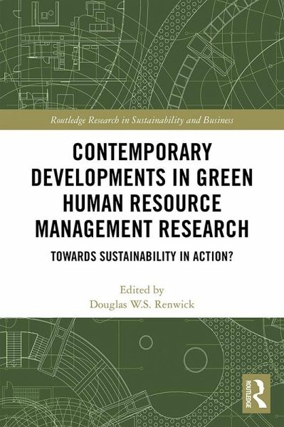 Contemporary Developments in Green Human Resource Management Research (eBook, ePUB)