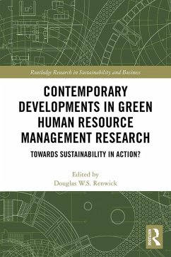 Cover Contemporary Developments in Green Human Resource Management Research (eBook, PDF)