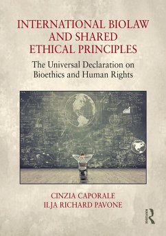International Biolaw and Shared Ethical Principles (eBook, ePUB)