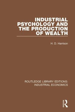 Cover Industrial Psychology and the Production of Wealth (eBook, PDF)