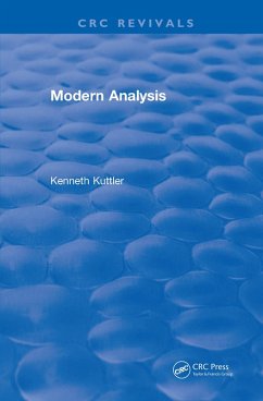 Modern Analysis (1997) (eBook, ePUB) - Kuttler, Kenneth