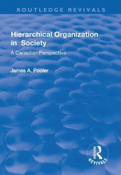 Hierarchical Organization in Society (eBook, ePUB) - Pooler, James