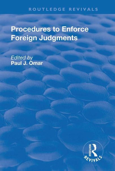 Procedures to Enforce Foreign Judgments (eBook, ePUB) Procedures to Enforce Foreign Judgments (eBook, ePUB)