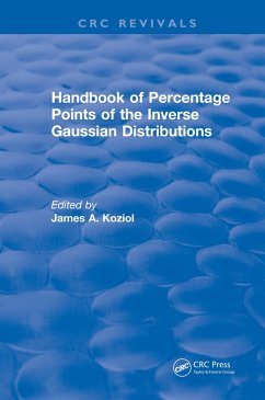 Cover Handbook of Percentage Points of the Inverse Gaussian Distributions (eBook, PDF)