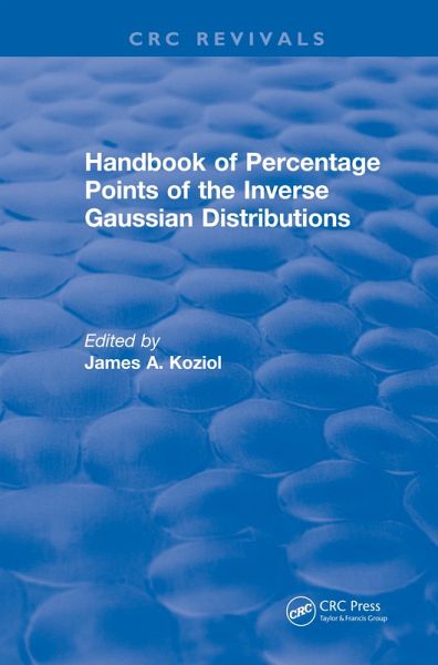 Handbook of Percentage Points of the Inverse Gaussian Distributions (eBook, PDF) Handbook of Percentage Points of the Inverse Gaussian Distributions (eBook, PDF)
