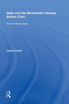 Cover Style and the Nineteenth-Century British Critic (eBook, ePUB)