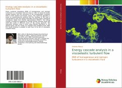 Energy cascade analysis in a viscoelastic turbulent flow