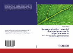 Biogas production potential of printed papers with sugarcane wastes