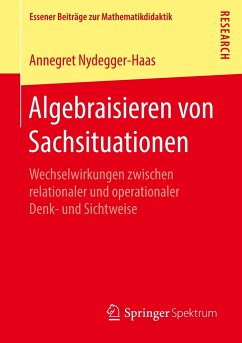 Algebraisieren von Sachsituationen - Nydegger-Haas, Annegret