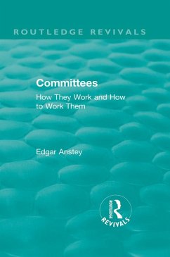 Routledge Revivals: Committees (1963) (eBook, ePUB) - Anstey, Edgar