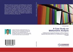 A Case Study on Bibliometric Analysis - Raonak Salim, S.