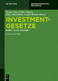 214 - 360 KAGB / Investmentgesetze Band 3