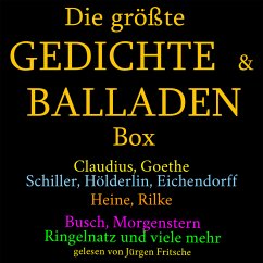 Die größte Gedichte und Balladen Box: 800 Meisterwerke (MP3-Download) - Anonymus
