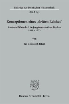 Konzeptionen eines »dritten Reiches«. - Elfert, Jan Christoph