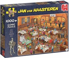 Jumbo 19076 - Jan van Haasteren - Das Dart-Tunier, Comic Puzzle, 1000 Teile