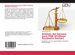 Análisis del baremo para PAD (Profesor Ayudante Doctor) - Olaya Abril, Alfonso