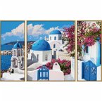 Schipper 609260783 - Malen Nach Zahlen, Santorin, Triptychon