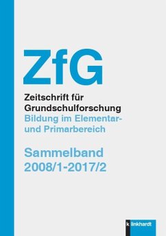 ZfG Zeitschrift für Grundschulforschung. Bildung im Elementar und Primarbereich (eBook, PDF)