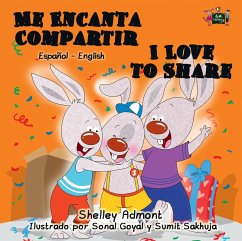 Cover Me Encanta Compartir I Love to Share (Spanish English Bilingual Children's Book) (eBook, ePUB)