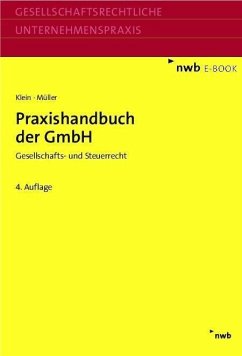 Praxishandbuch der GmbH (eBook, PDF) - Klein, Hartmut; Müller, Thomas