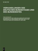 Sachregister zu den Verhandlungen des Deutschen Bundestages 10. Wahlperiode (1983-1987) und zu den Verhandlungen des Bundesrates (1983-1986) (eBook, PDF)