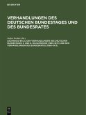 Sachregister zu den Verhandlungen des Deutschen Bundestages 5. und 6. Wahlperiode (1965-1972) und den Verhandlungen des Bundesrates (1966-1972) (eBook, PDF)