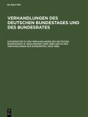Sachregister zu den Verhandlungen des Deutschen Bundestages 13. Wahlperiode (1995-1998) und zu den Verhandlungen des Bundesrates (1995-1998) (eBook, PDF)