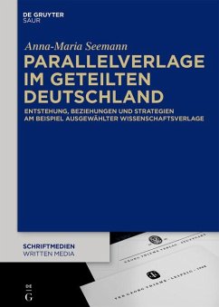 Parallelverlage im geteilten Deutschland (eBook, ePUB) - Seemann, Anna-Maria
