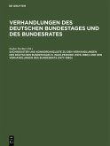 Sachregister und Konkordanzliste zu den Verhandlungen des Deutschen Bundestages 8. Wahlperiode (1976-1980) und den Verhandlungen des Bundesrats (1977-1980) (eBook, PDF)