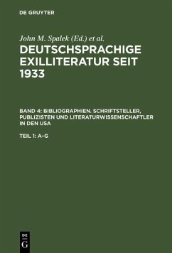 Bibliographien. Schriftsteller, Publizisten und Literaturwissenschaftler in den USA (eBook, PDF)