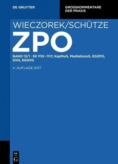 §§ 1110-1117, KapMuG, MediationsG, EGZPO, GVG, EGGVG (eBook, ePUB)