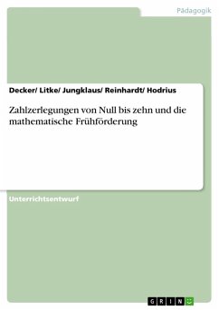 Zahlzerlegungen von Null bis zehn und die mathematische Frühförderung (eBook, ePUB) - Decker/ Litke/ Jungklaus/ Reinhardt/ Hodrius