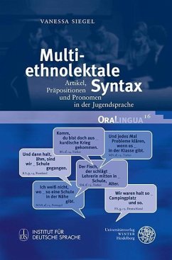 Multiethnolektale Syntax (eBook, PDF) - Siegel, Vanessa