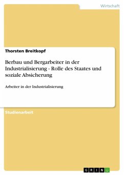 Berbau und Bergarbeiter in der Industrialisierung - Rolle des Staates und soziale Absicherung (eBook, ePUB)