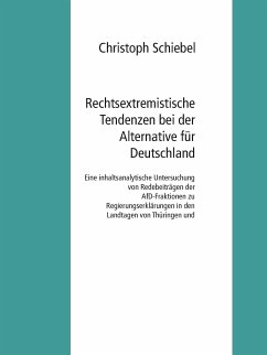 Rechtsextremistische Tendenzen bei der Alternative für Deutschland (eBook, ePUB) - Schiebel, Christoph